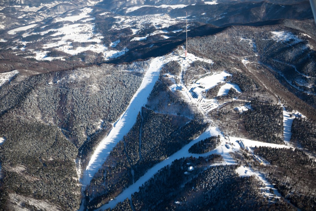 Skalka pri Kremnici z lietadla 07.02.2015