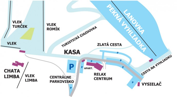 mapa strediska A4